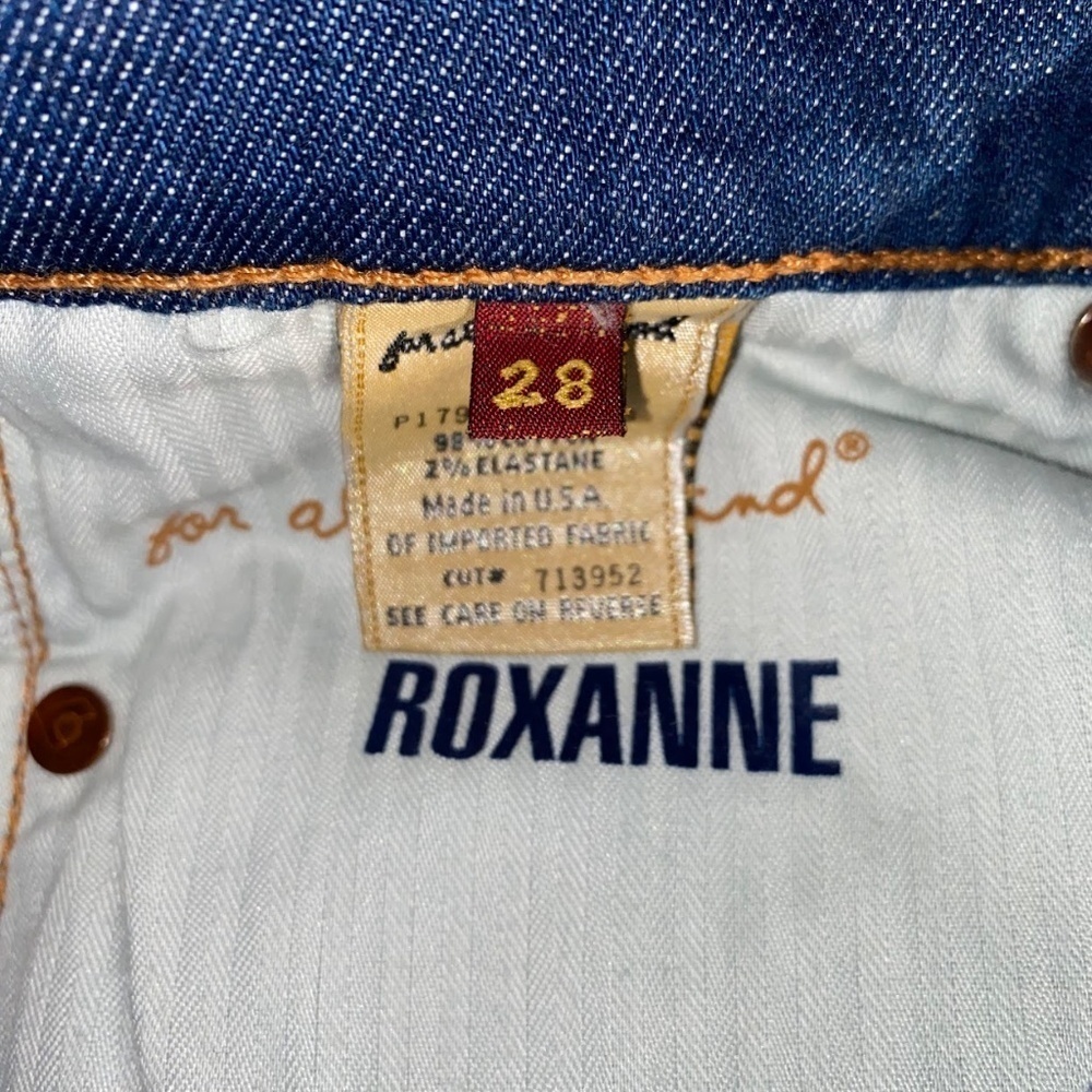 NWOT 7 For All Mankind Roxanne Skinny Slim Leg Denim Blue Jeans - Picture 7 of 7